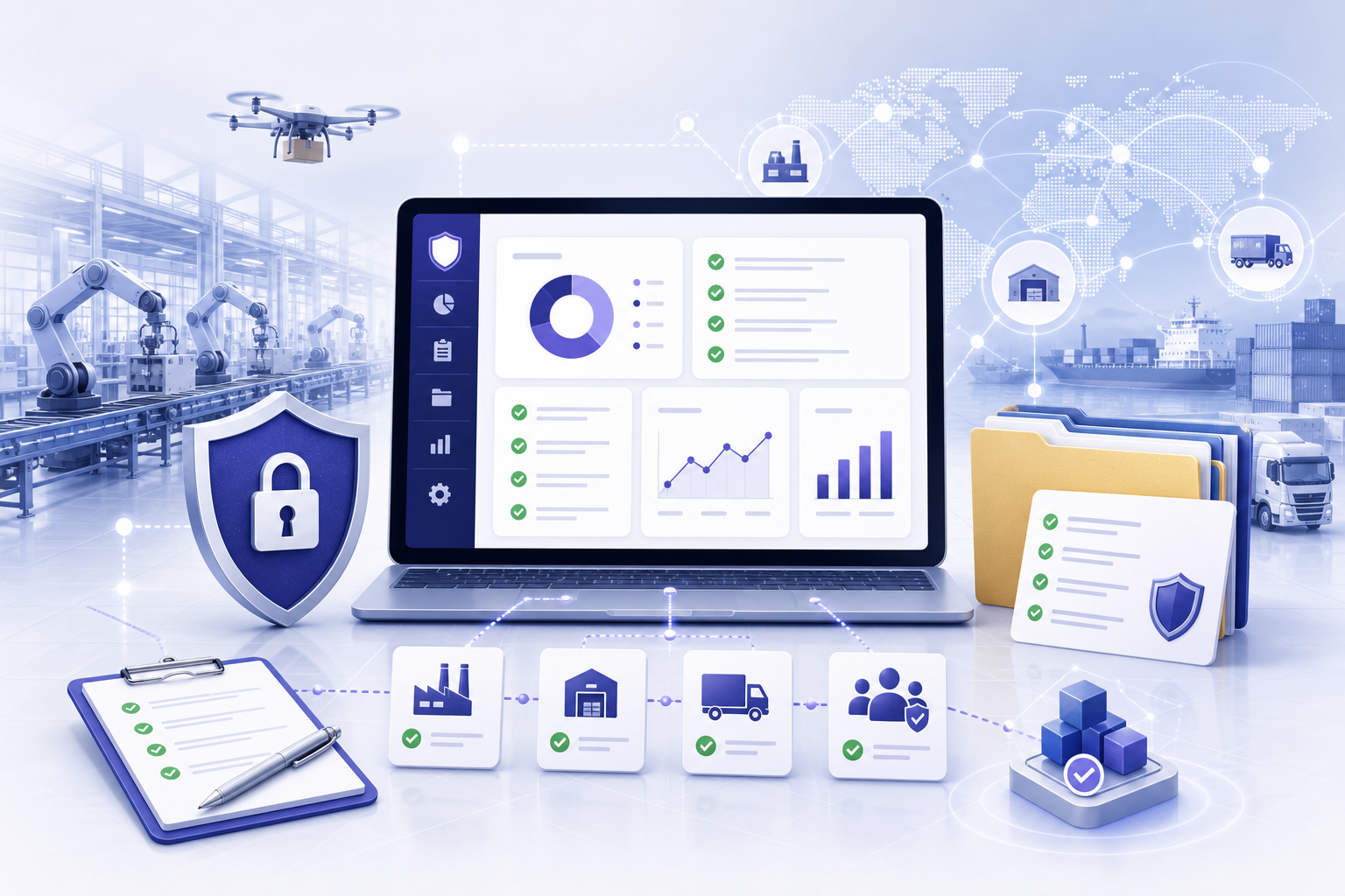 Manufacturing & Supply Chain industry program illustration